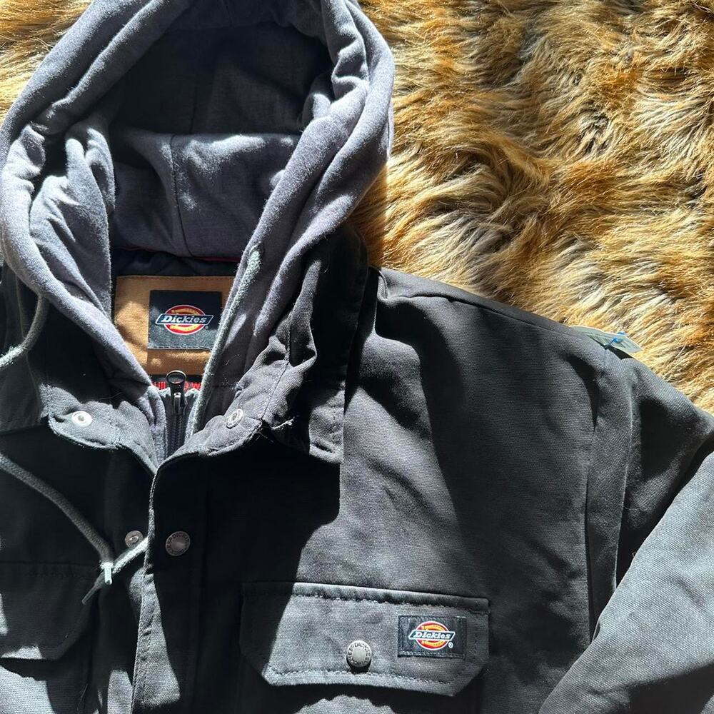 Dickies workwear hooded shirt jacket